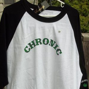 Men's T-Shirt by Sneaktip. Size XXL. CHRONIC NEW